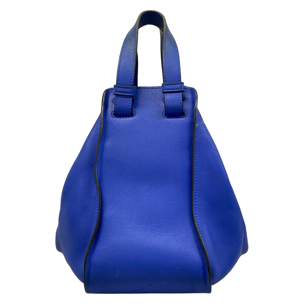 Loewe Hammock Bag Small Navy Leather #323232L13B - Picture 3 of 15
